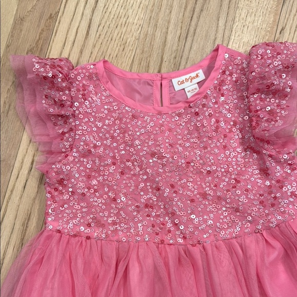 Pink sequin tulle dress - Picture 1 of 2